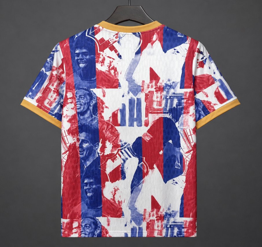26/27 Barcelona Special "Legends" Graphic White/Blue/Red Commemorative Shirt