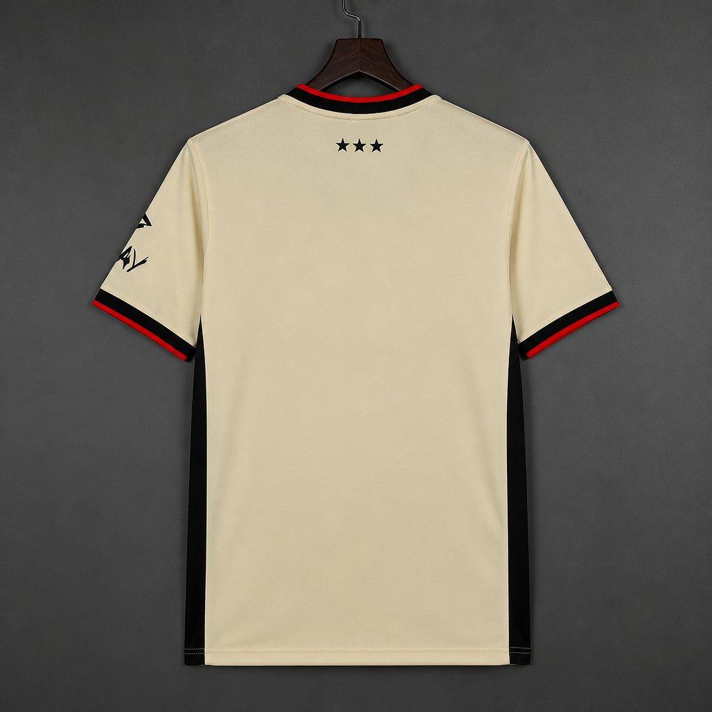 26/27 Ipswich Town Cream with Black & Red Stripes Away Shirt