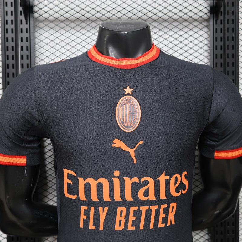 Player Version 26/27 AC Milan Away Navy Blue with Copper Orange Accents Shirt
