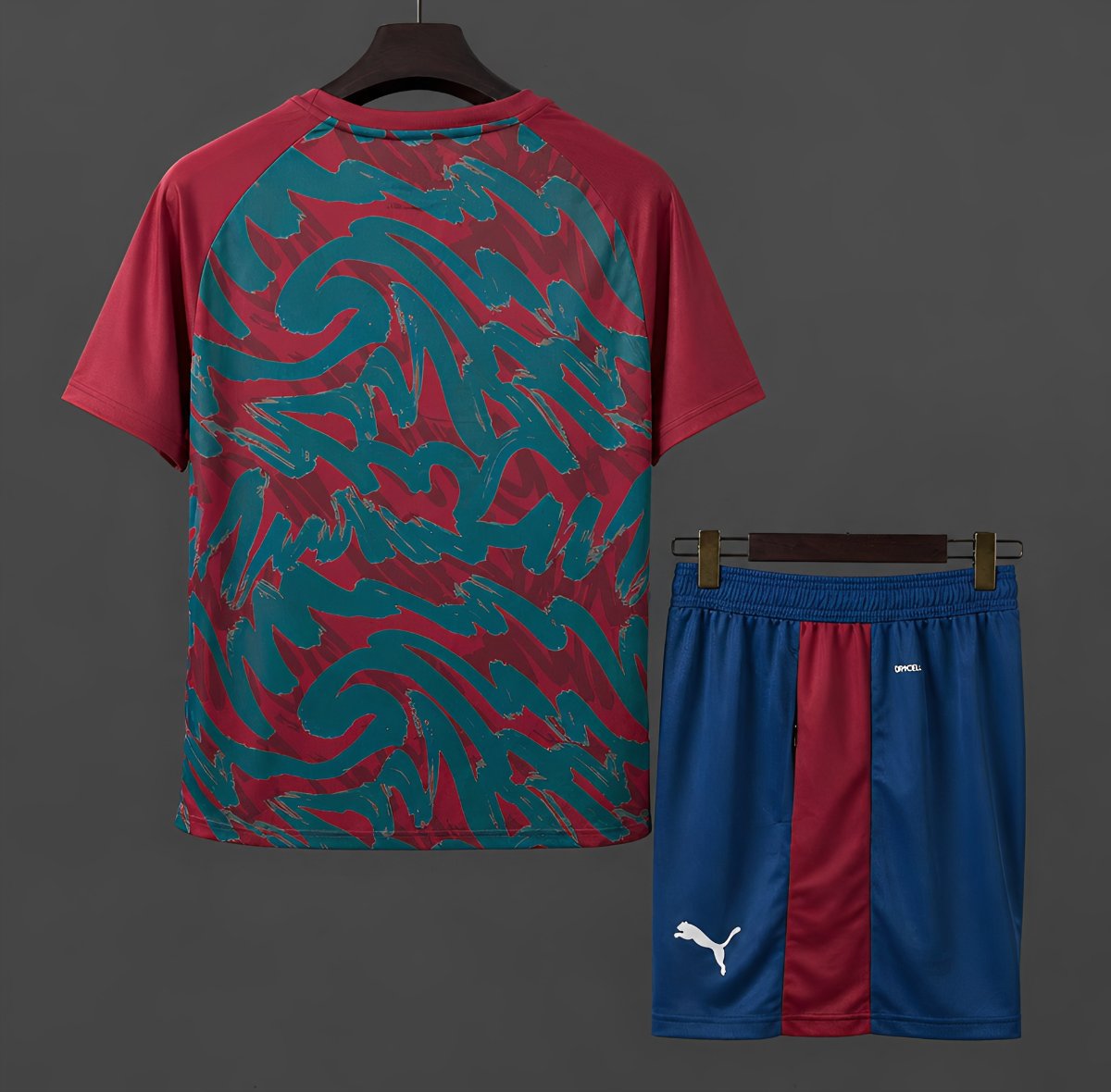 2026 Portugal Pre-Match Red/Green Training Shirt + Shorts Set