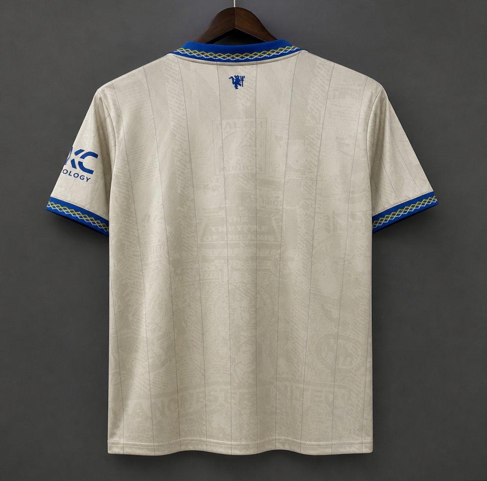 26/27 Manchester United Third Concept Cream Blue Shirt