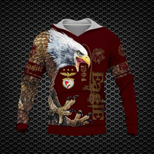 Benfica - Sweat-shirt com capuz Eagle - Vermelha