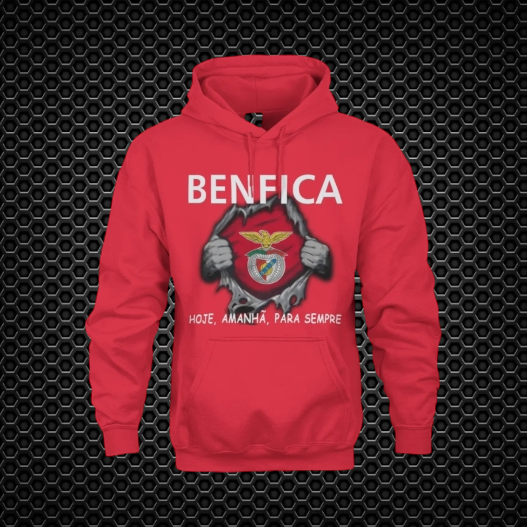 Benfica - Sweat-shirt com capuz - Vermelha