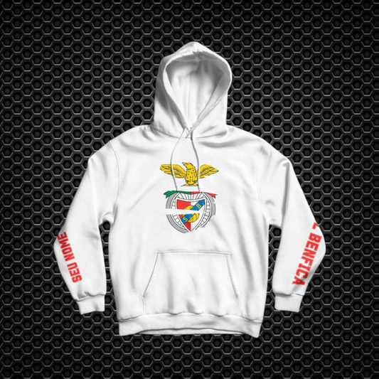 Benfica - Sweat-shirt com capuz - Branca