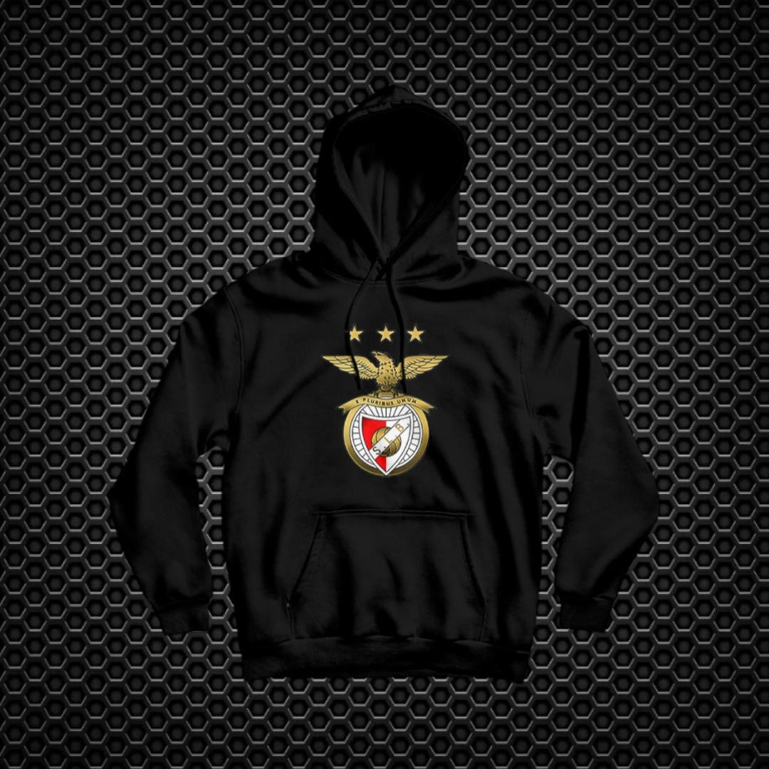 Benfica - Sweat-shirt com capuz - Preta