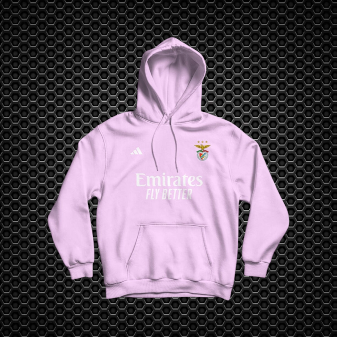 Benfica - Sweat-shirt com capuz - Rosa