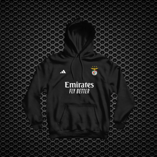 Benfica - Sweat-shirt com capuz - Preta