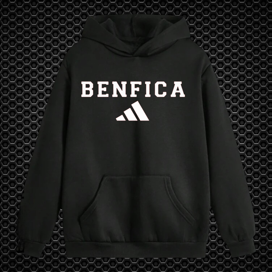 Benfica - Sweat-shirt com capuz - Preta