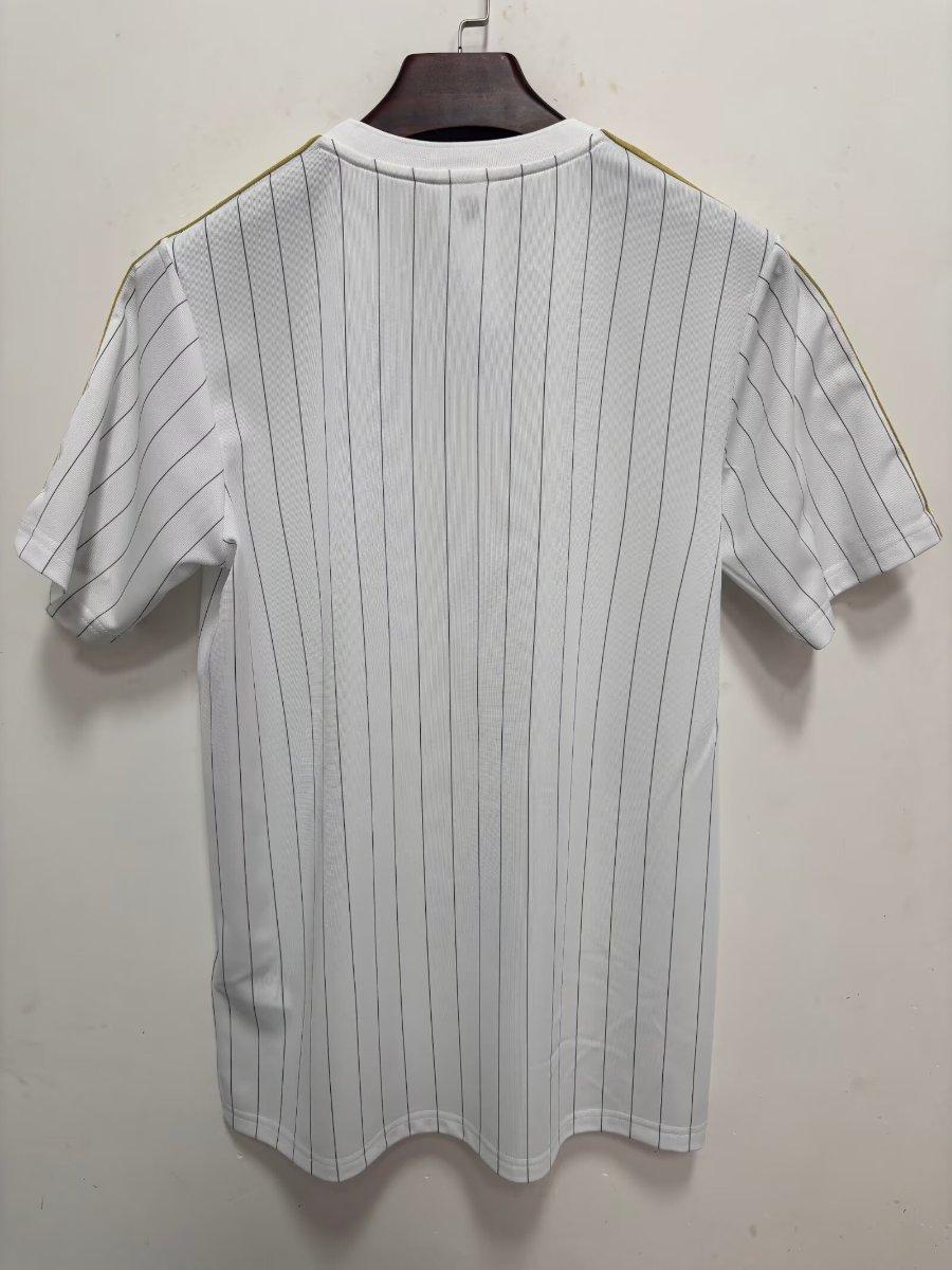 2026 Real Madrid Adidas Terrace Icons White Gold Shirt