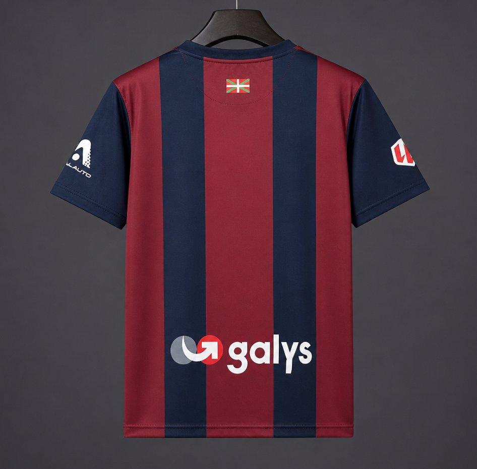 26/27 SD Eibar Home Burgundy Navy Shirt