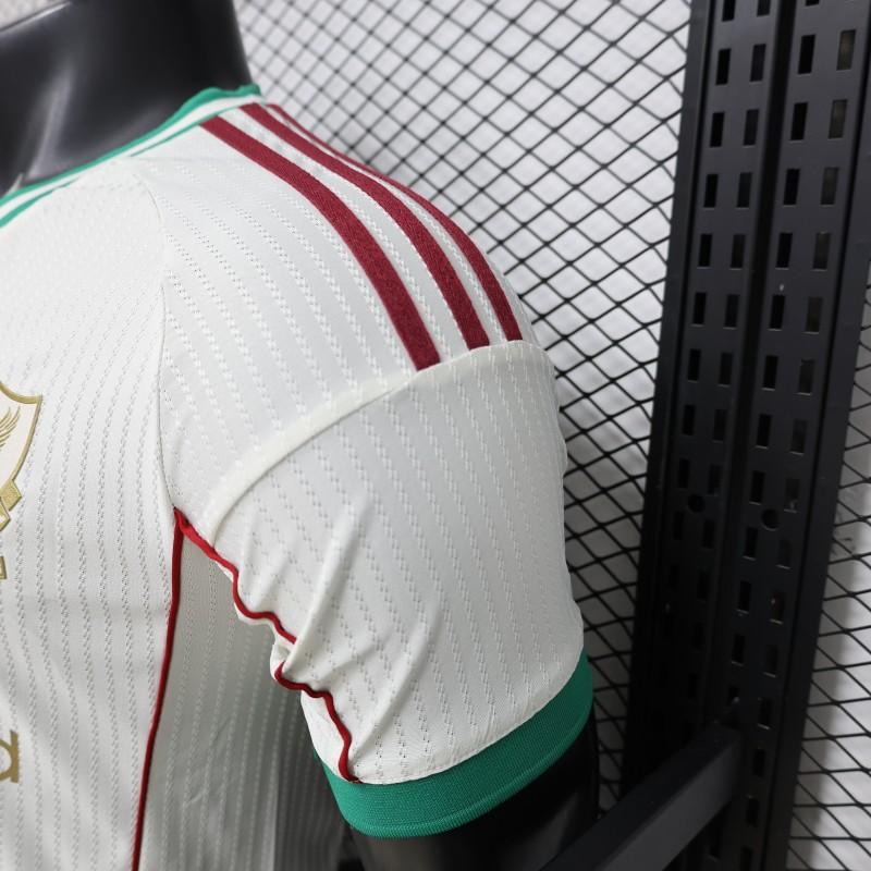 Player Version 26/27 Liverpool FC Off-White with Gold Crest Special Edition Away Shirt