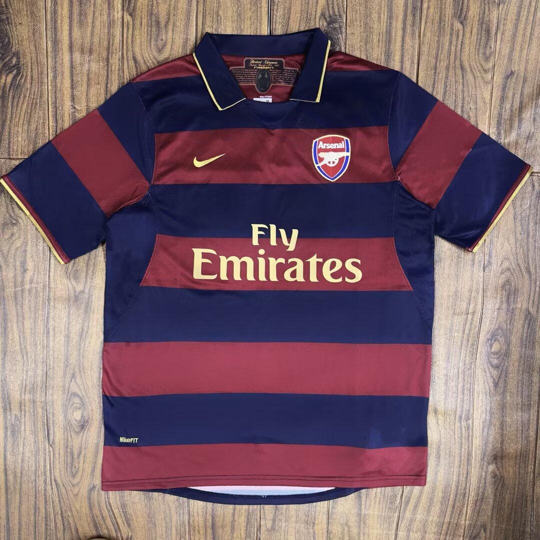 Retro 07/08 Arsenal Third Dark Blue/Maroon Shirt