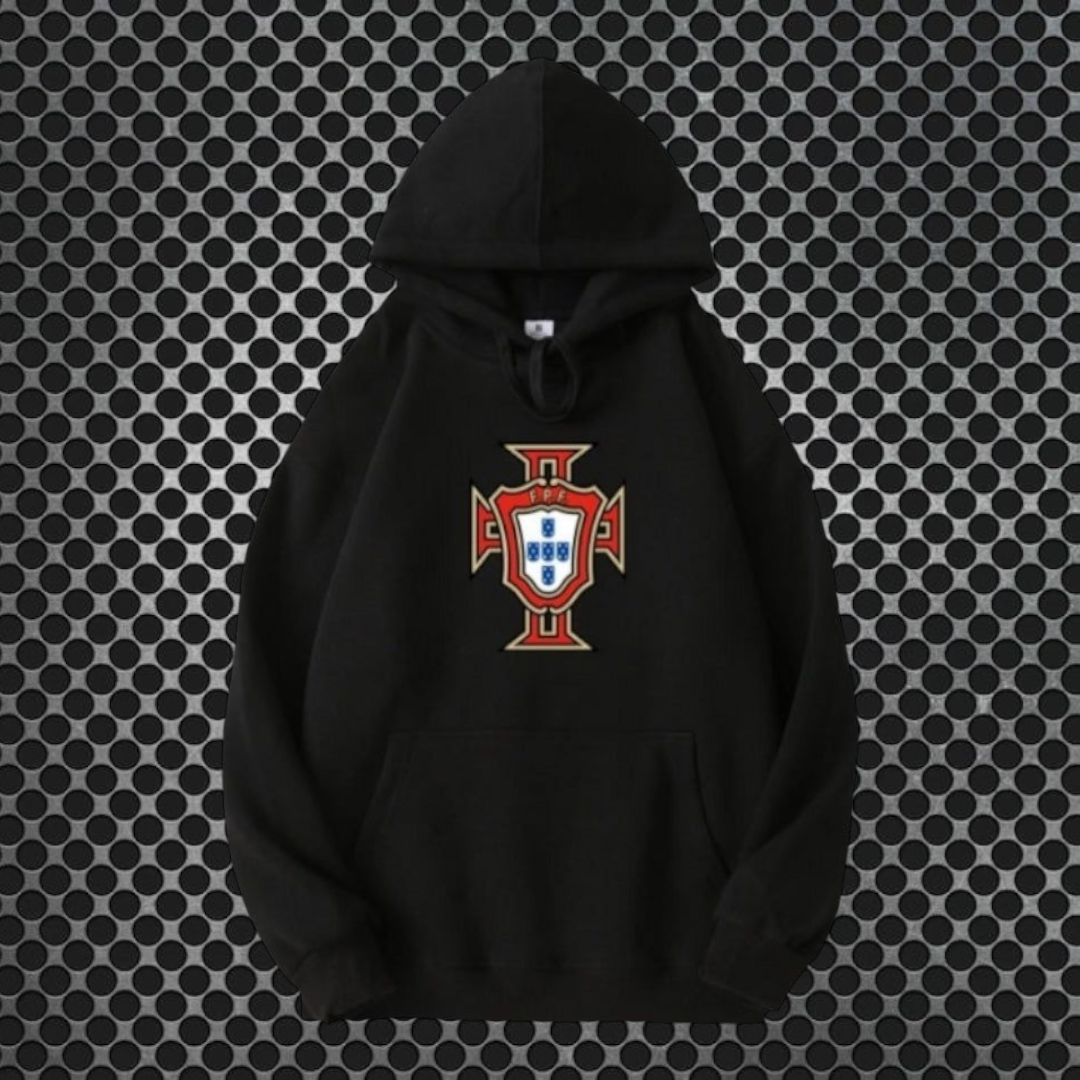 Portugal - Sweat-shirt com capuz - Preta