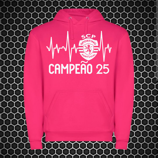 Sporting - Sweat-shirt com capuz - Rosa