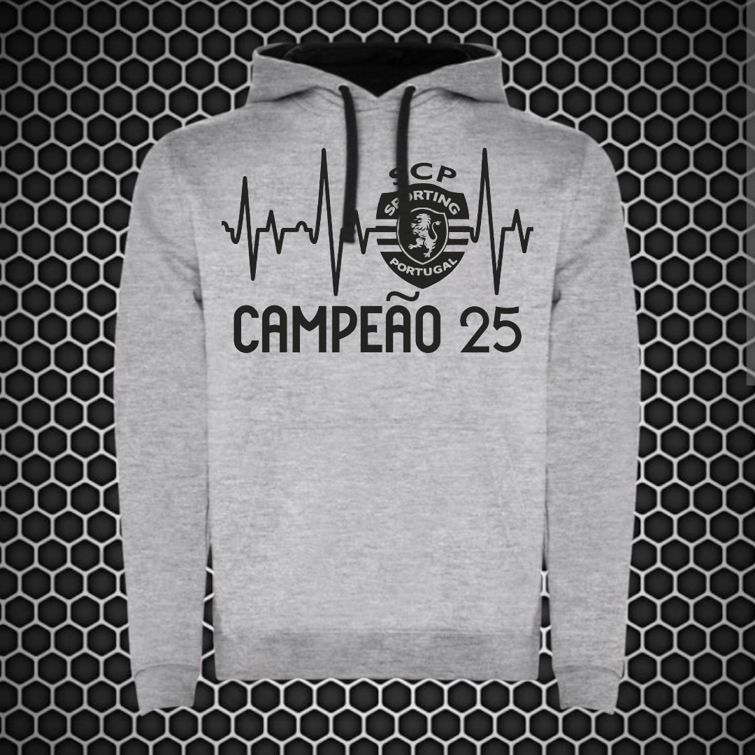 Sporting - Sweat-shirt com capuz - Cinza