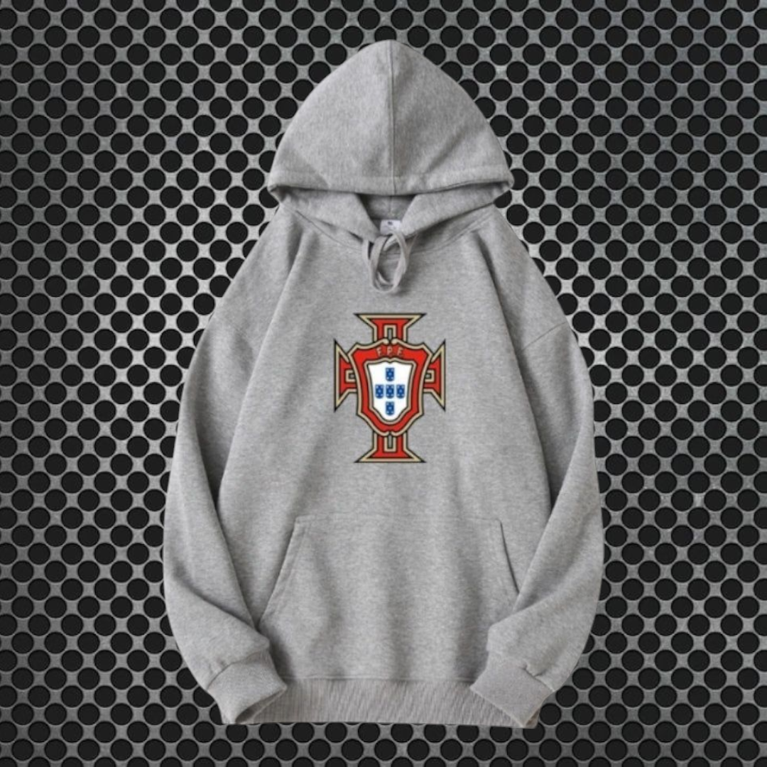Portugal - Sweat-shirt com capuz - Cinza