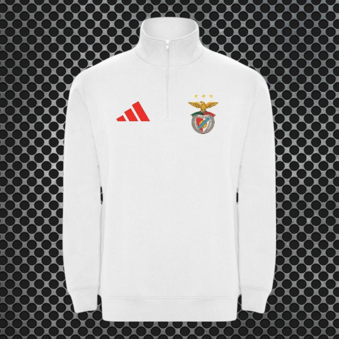 Benfica - Sweat-shirt com meio fecho e gola alta Ref. 1109 - 01