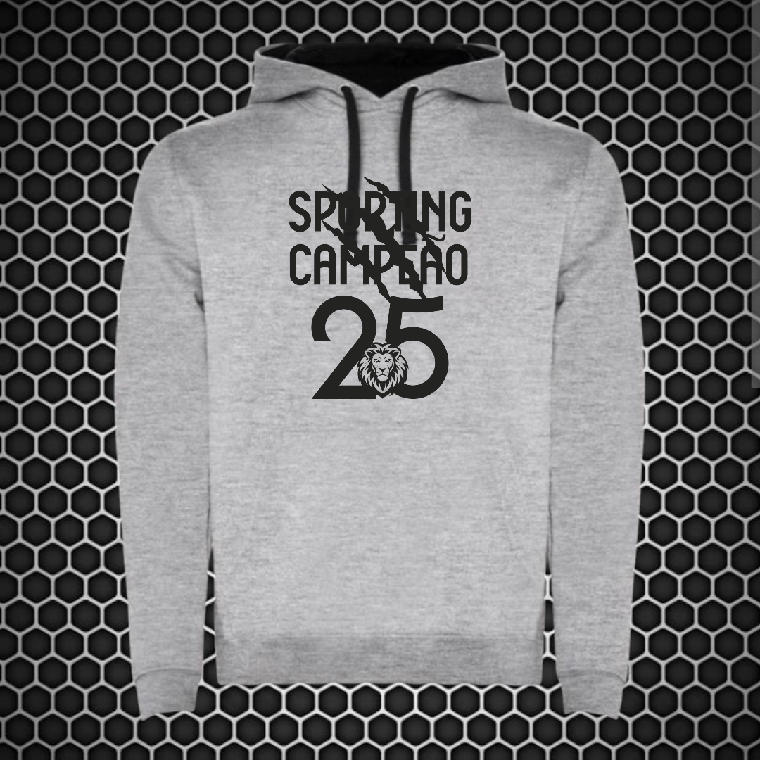 Sporting - Sweat-shirt com capuz - Cinza