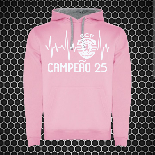 Sporting - Sweat-shirt com capuz - Rosa