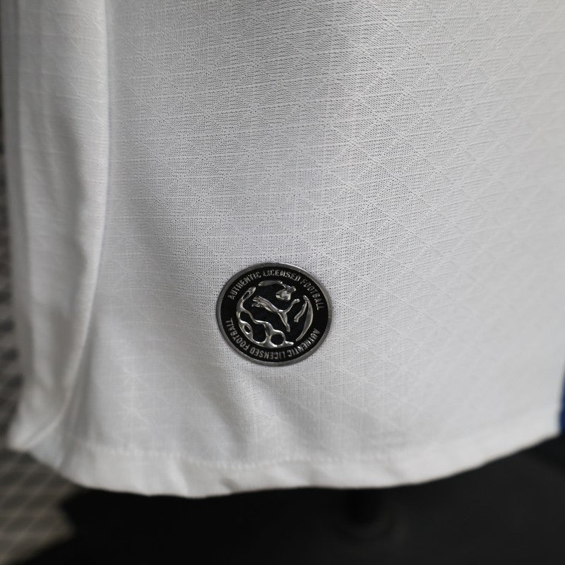 Player Version 26/27 Manchester City White with Blue Stripe Away Shirt