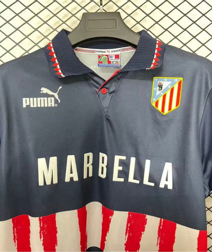 Retro 97/98 Atletico Madrid Away Navy Shirt