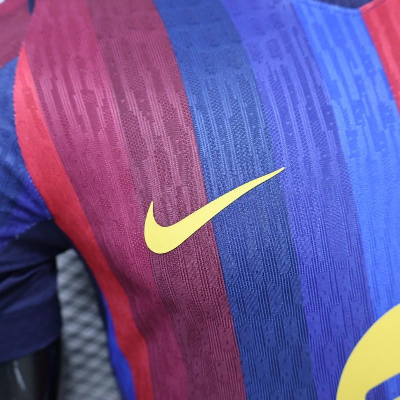 Player Version 26/27 FC Barcelona Deep Blue & Red Stripe  Home Shirt