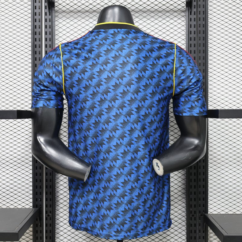 Player Version 2026 Manchester United Blue with Black  Away Shirt