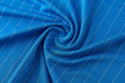 26/27 Real Madrid  Blue Pinstripe  Short Sleeve+Soccer Shorts