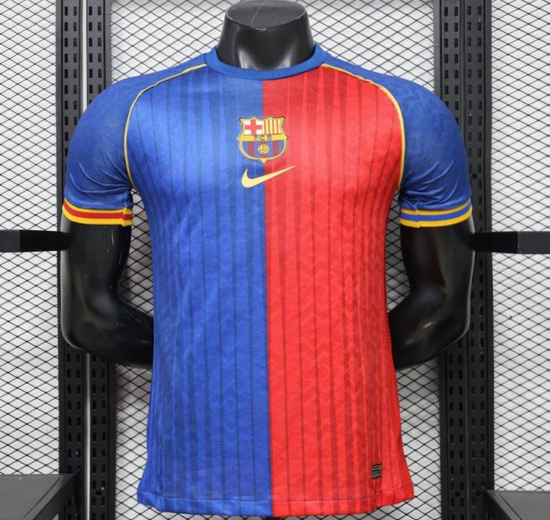 Player Version 26/27 FC Barcelona Royal Blue & Garnet Red Vertical Stripes  Special Edition Shirt