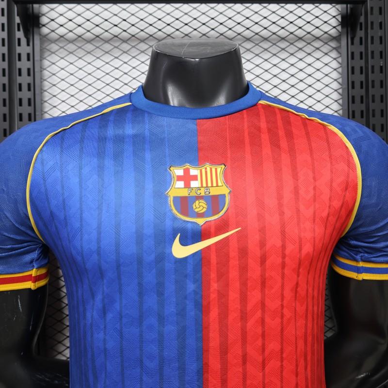 Player Version 26/27 FC Barcelona Royal Blue & Garnet Red Vertical Stripes  Special Edition Shirt