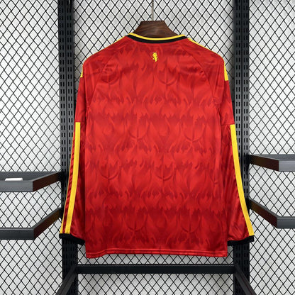 2026 Mens Belgium World Cup Home Long Sleeve Shirt