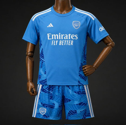 26/27 Kids Arsenal Away Blue Goalkeeper Shirt