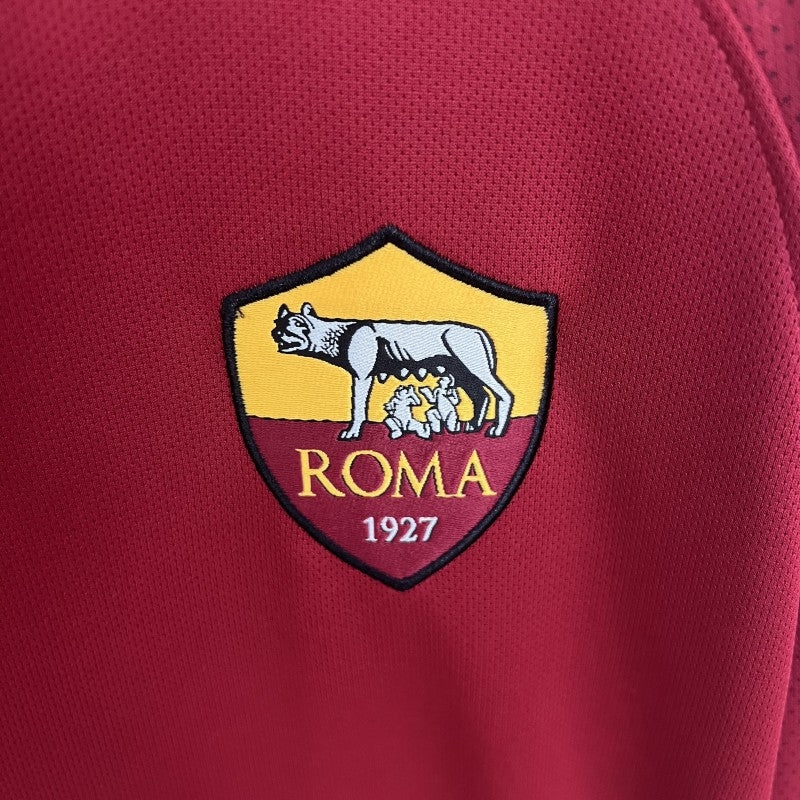 Retro 17/18 Roma Home Long Sleeve Shirt