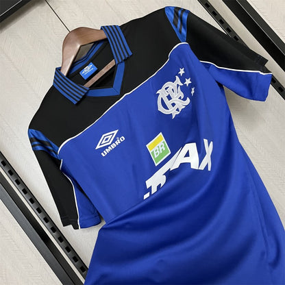 99/00 Retro Flamengo Goalkeeper Blue Shirt