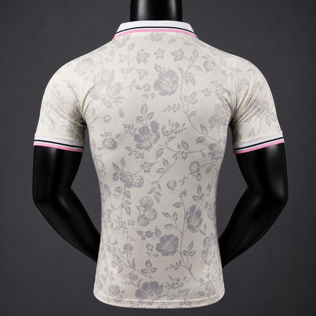 Player Version 26/27 Real Madrid Cream with Floral Pattern Special Edition Shirt