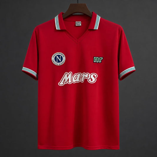 Retro 88/89 Napoli Third Red Shirt