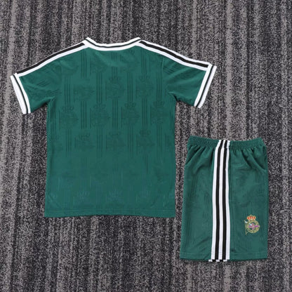 Retro Kids 99/00 Deportivo de La Coruna Away Green Shirt