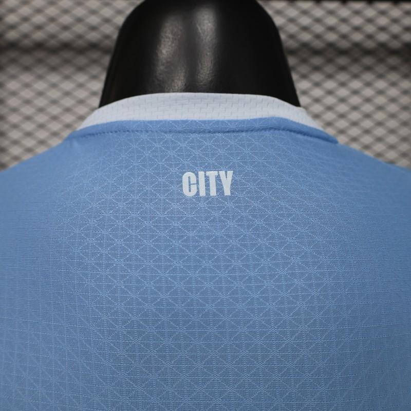 Player Version 26/27 Manchester City Sky Blue with White Side Panel Home Shirt