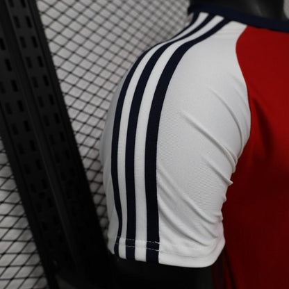 Player Version 2026  Arsenal x Adidas Originals Red with White Raglan Sleeve Home Shirt