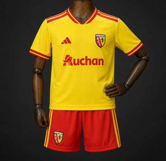 2026/27 RC Lens Yellow with Red Stripe Home Shirt