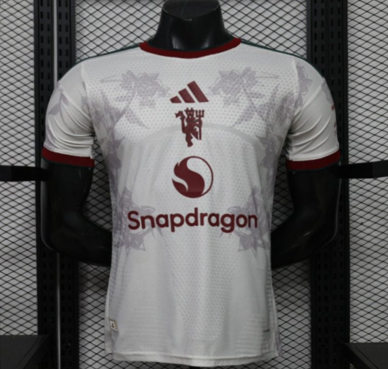 Player Version 26/27 Manchester United Away Grey White Rose   Special Edition Shirt