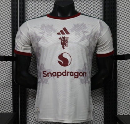 Player Version 26/27 Manchester United Away Grey White Rose   Special Edition Shirt