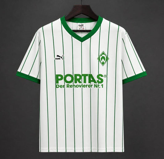 26/27 Werder Bremen White & Green Pinstripe  Vintage 2012/13  Remake Shirt
