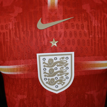 Player Version 2026 England Away Red with Gold Lion  Special Edition Shirt
