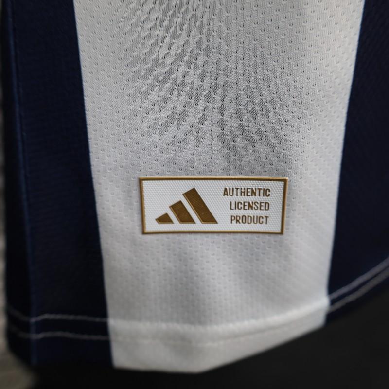 Player Version 2027 Scotland Away White/Navy Vertical Stripes Shirt