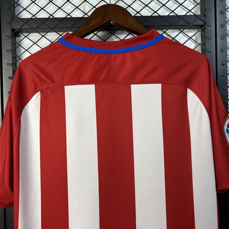 16/17 Retro Atletico Madrid Home Shirt