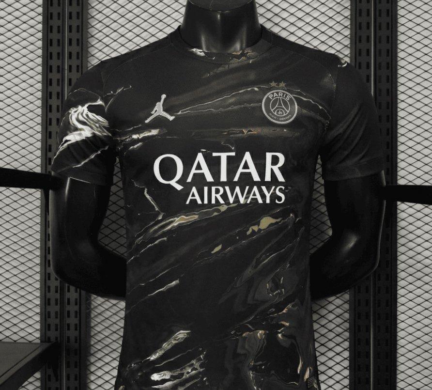 Player Version  2 Stars 25/26 PSG × Jordan Brand Third Black Shirt With Champions of Europe 2026 Printing