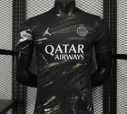 Player Version  2 Stars 25/26 PSG × Jordan Brand Third Black Shirt With Champions of Europe 2026 Printing