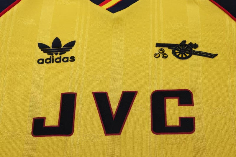 Retro Kids 88/90 Arsenal Yellow Away Shirt
