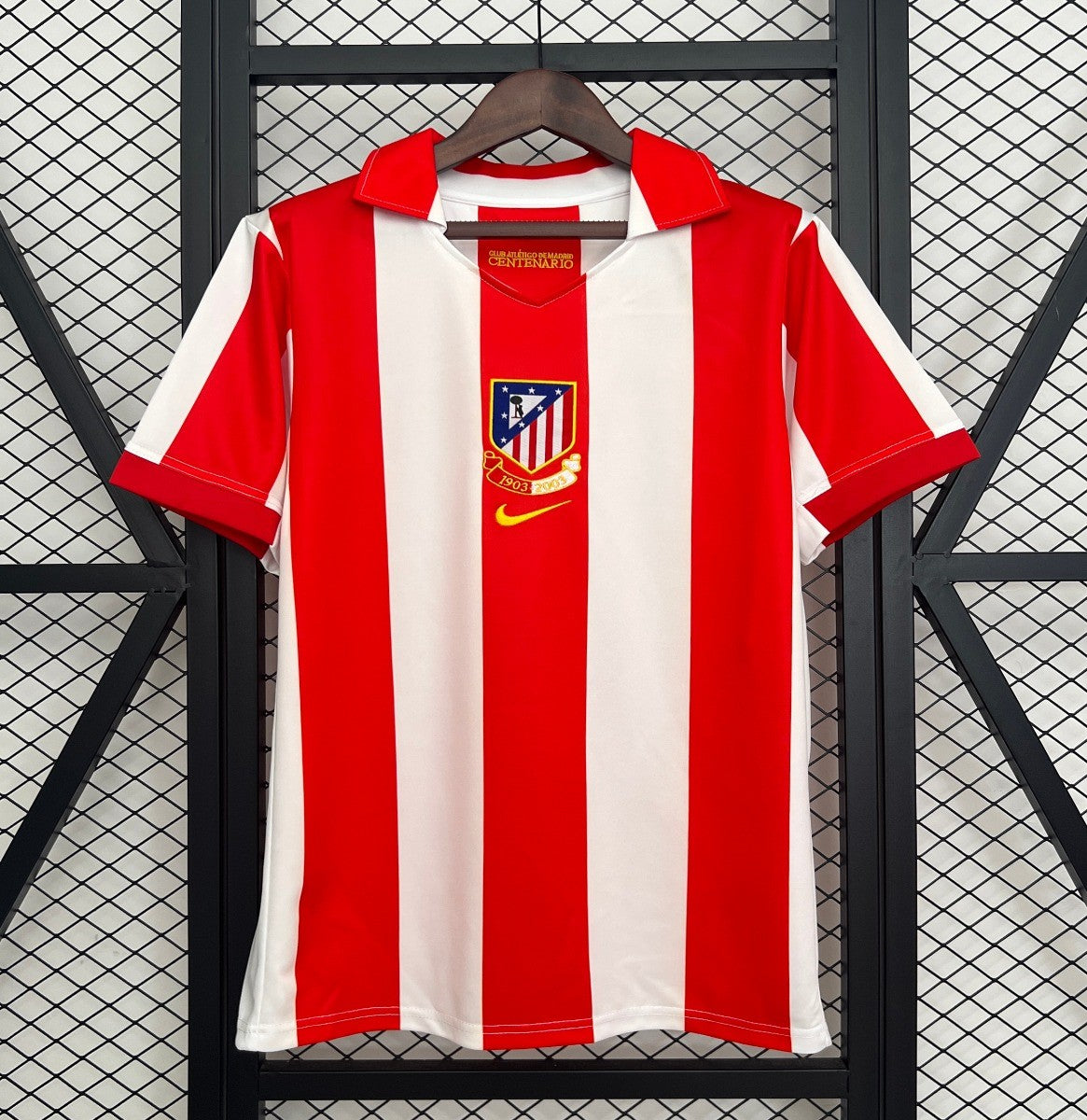03/04 Retro Atletico Madrid Centenary Home Stadium Shirt